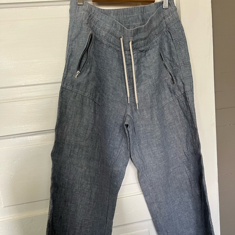 Athleta wide leg linen pants